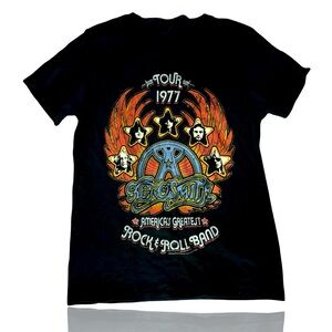 Aerosmith Vintage Style Concert Tour T-Shirt: Stephen Tyler: Toys in the Attic
